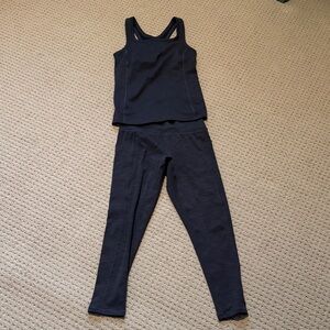 Prana Black Leggings size medium and Tank size small Set